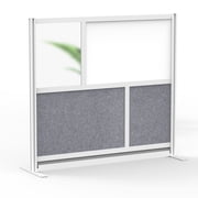 Stand Up Desk Store ReFocus Modular and Expandable Office Partition Wall System (53" W x 48" H Freestanding / Starter Divider Wall)