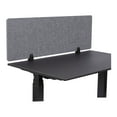 thumbnail image 1 of Stand Up Desk Store ReFocus Raw Clamp-On Acoustic Desk Divider Mounted Privacy Panel to Reduce Noise and Visual Distractions (Castle Gray, 47.25"  x 16" ), 1 of 7