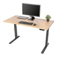 thumbnail image 1 of Stand Up Desk Store Solid Wood Top Electric Adjustable Height Standing Desk with Programmable Memory (Charcoal Frame/Natural Birch Top, 60" Wide), 1 of 7