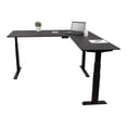 thumbnail image 1 of Stand Up Desk Store Triple Motor Electric L-Shaped Corner Standing Desk with EZ Assemble Frame (Black Frame/Black Top, 71" W x 71" D), 1 of 7