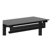 Stand Up Desk Store Under Desk Cable Management Tray Black Horizontal Computer Cord Raceway and Modesty Panel Black, 51
