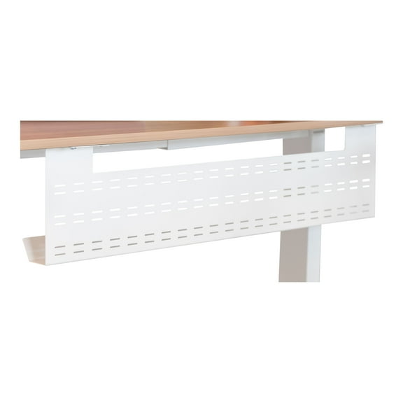Stand Up Desk Store Under Desk Cable Management Tray Horizontal Computer Cord Raceway and Modesty Panel (White, 39")