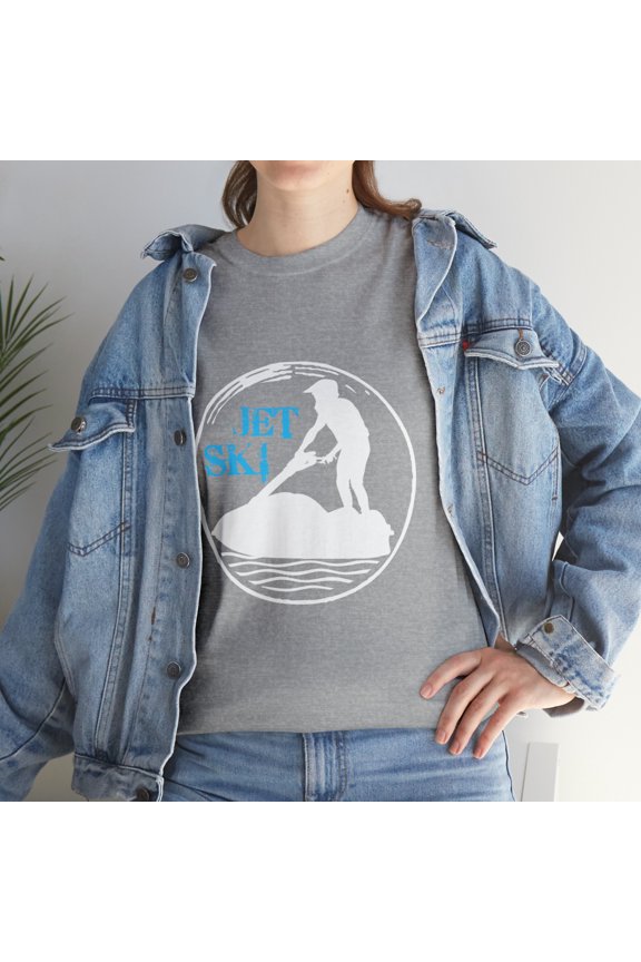 Stand Up Jet Ski Retro Silhouette T-Shirt