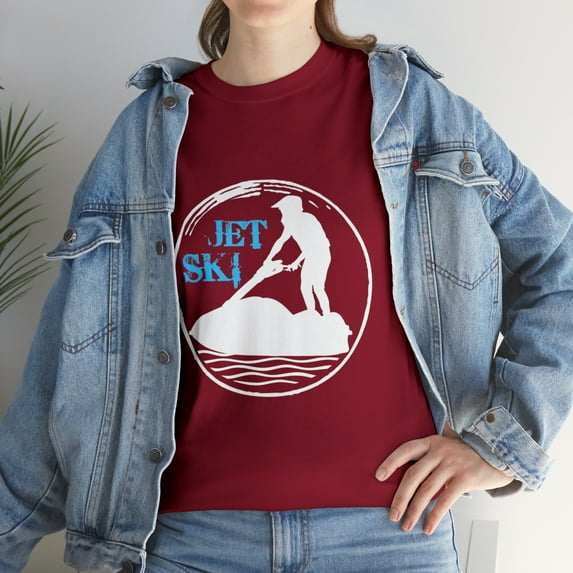 Stand Up Jet Ski Retro Silhouette T-Shirt