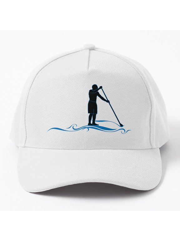 Stand Up Paddle Wave Clouds Baseball Cap, Water Sport Hat Style