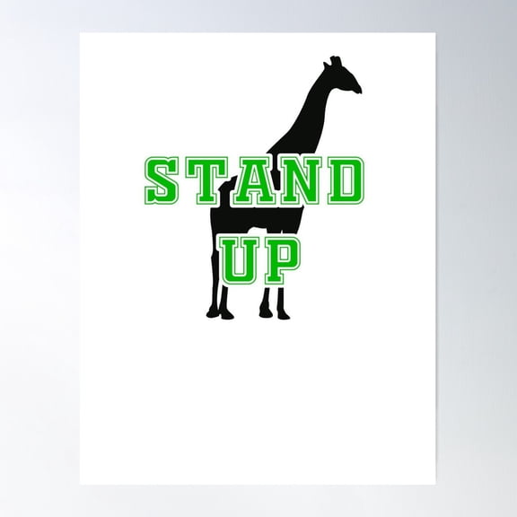 Stand Up Poster Wall Art, Modern Wall Decor For Living Room Bedroom, 12x18 UNFRAMED