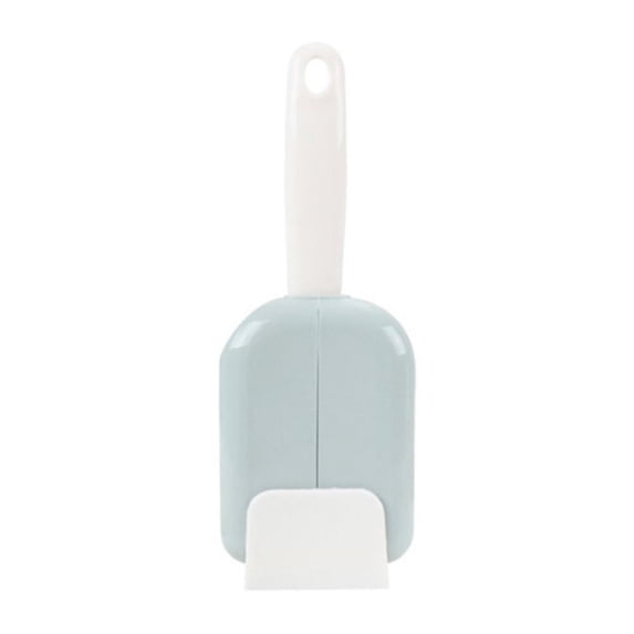 Stand Up Rice Scoop with Storage Shelf and Dust Box Space Saving Plastic Kitchen Utensil for Grains and Cereals