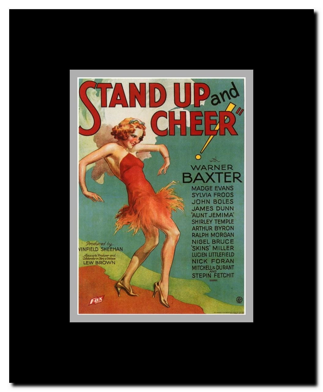 Stand Up and Cheer Framed Movie Poster