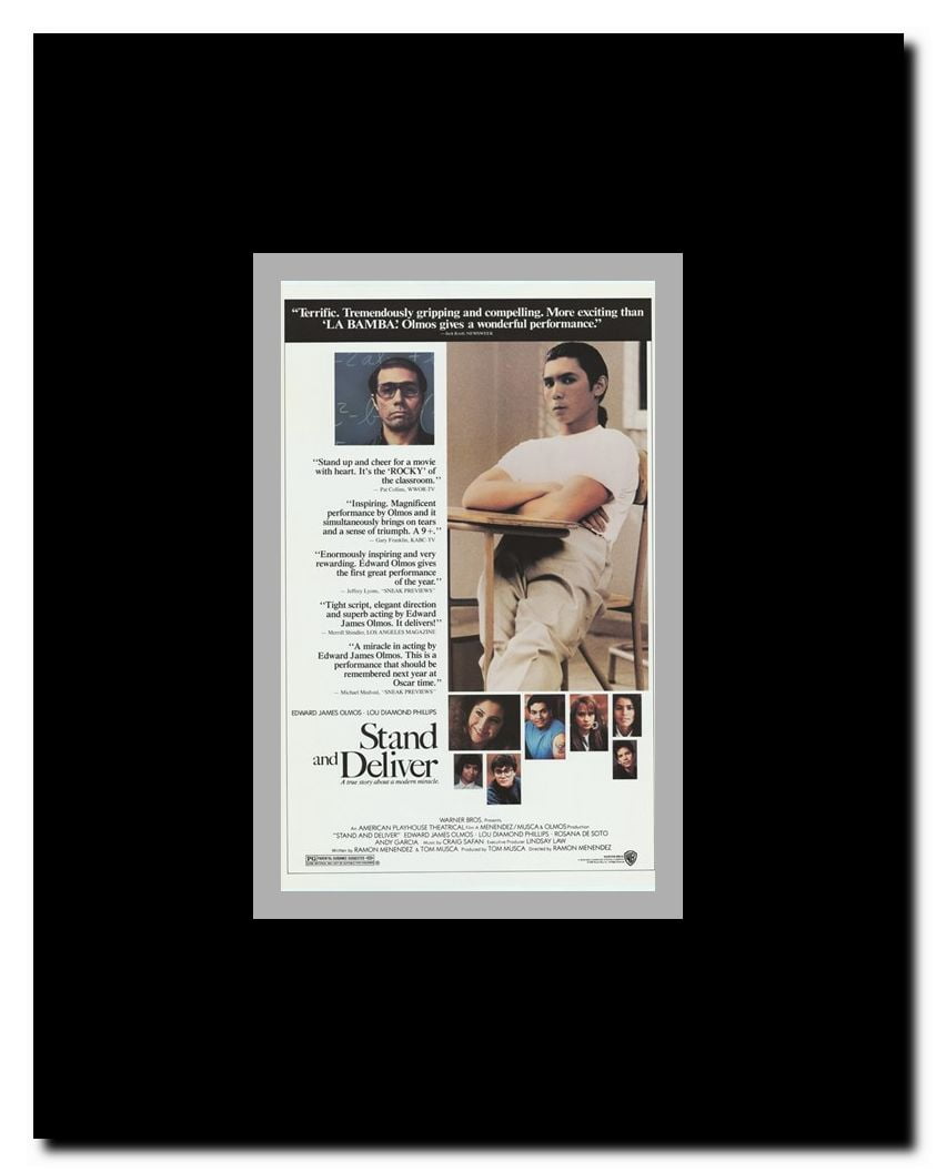Stand and Deliver Framed Movie Poster