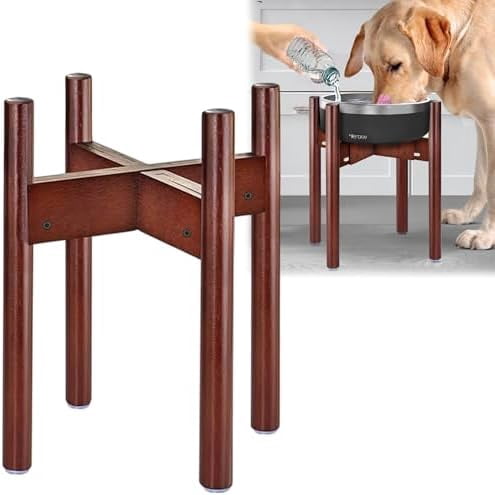 Stand for Dog Water/Food Bowl, Fountain or Feeder - Ideal for Large Dog Breeds - Adaptable Size with Lock - Bowls Not Included