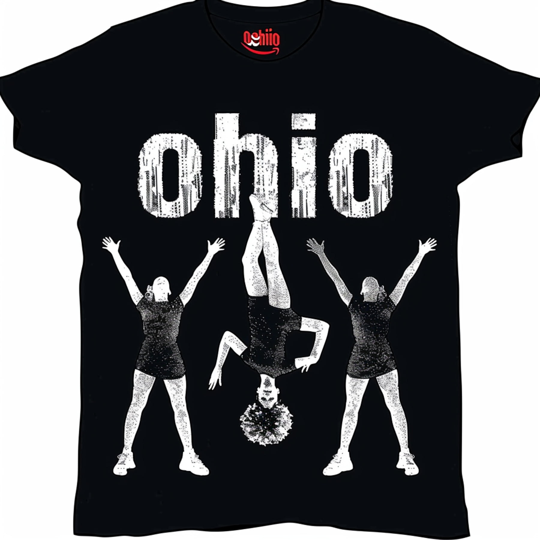 Stand out in style with our Cheerleaders Handstand Cartwheels Black T
