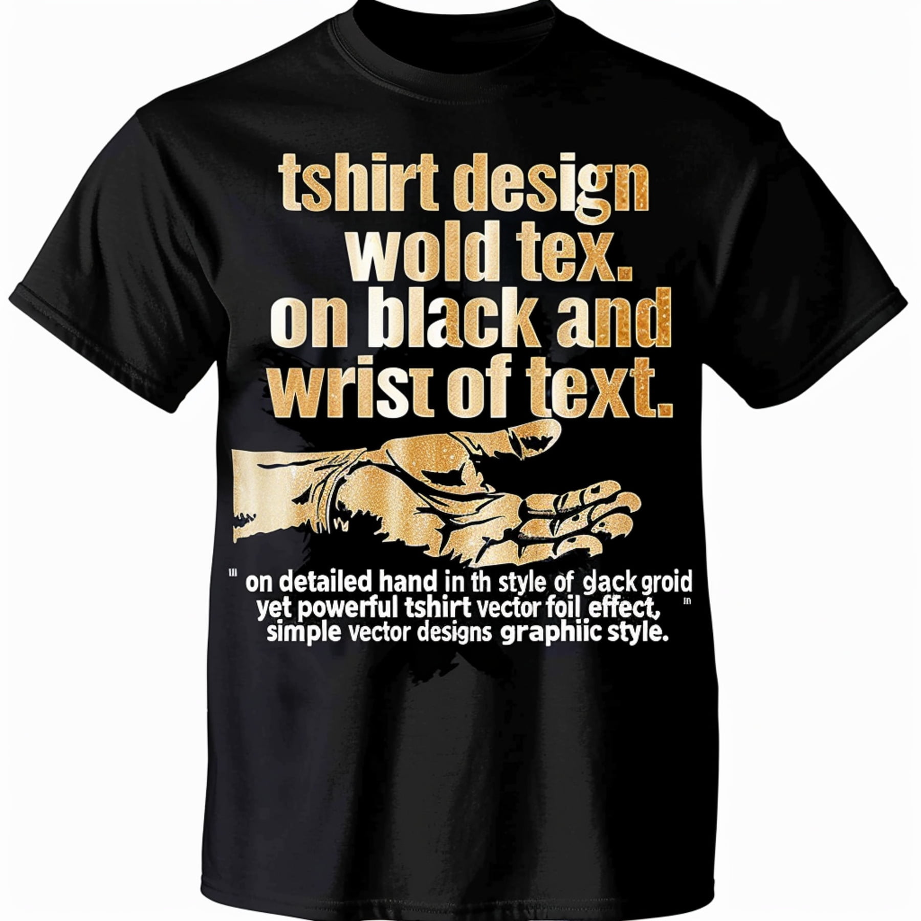 Stand out in style with our exclusive black tshirt featuring a powerful ...