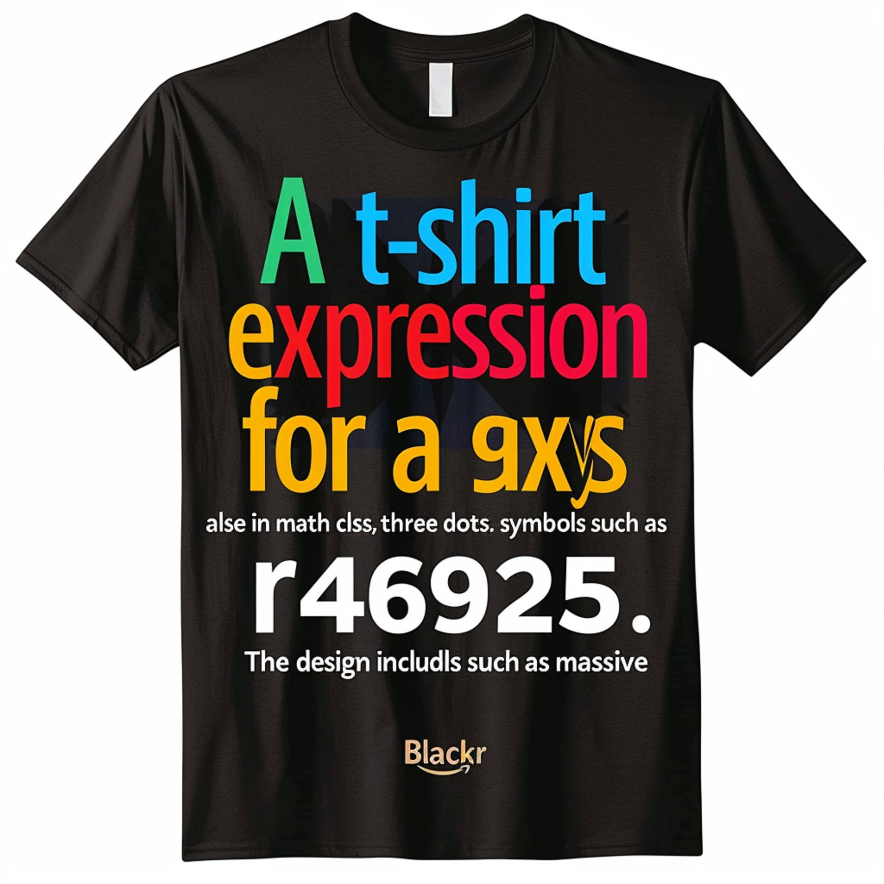 Stand out in style with our unique black Tshirt featuring mathematical ...