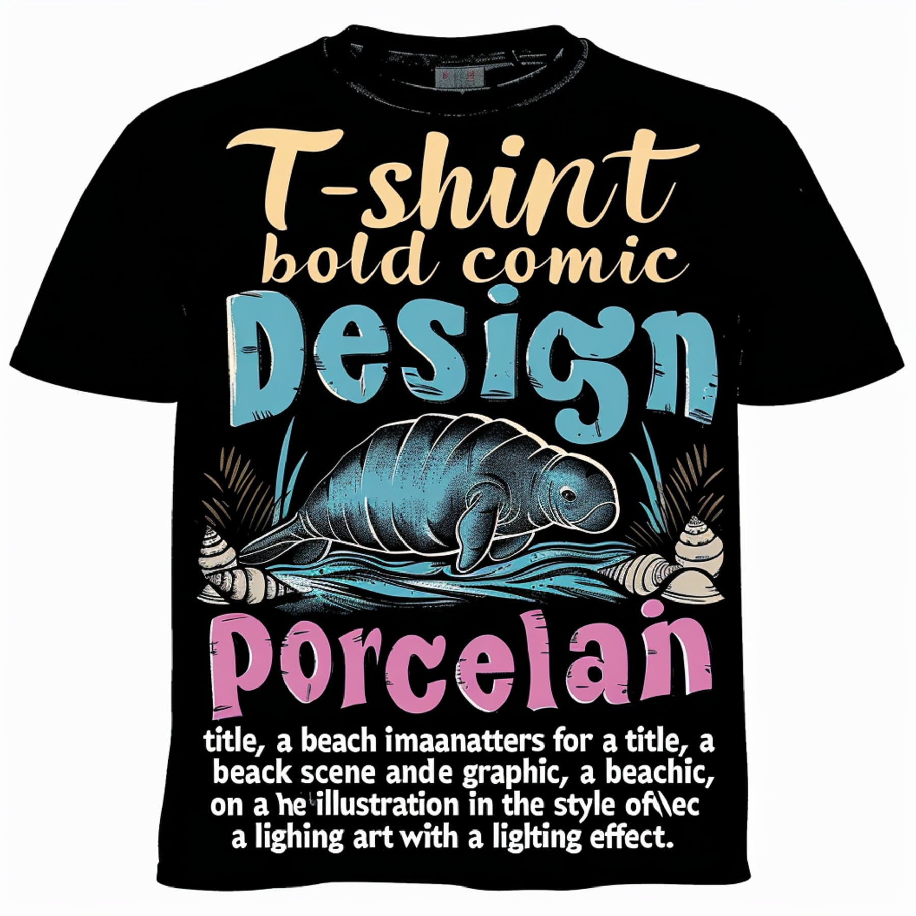 Stand out in style with our exclusive black tshirt featuring a bold