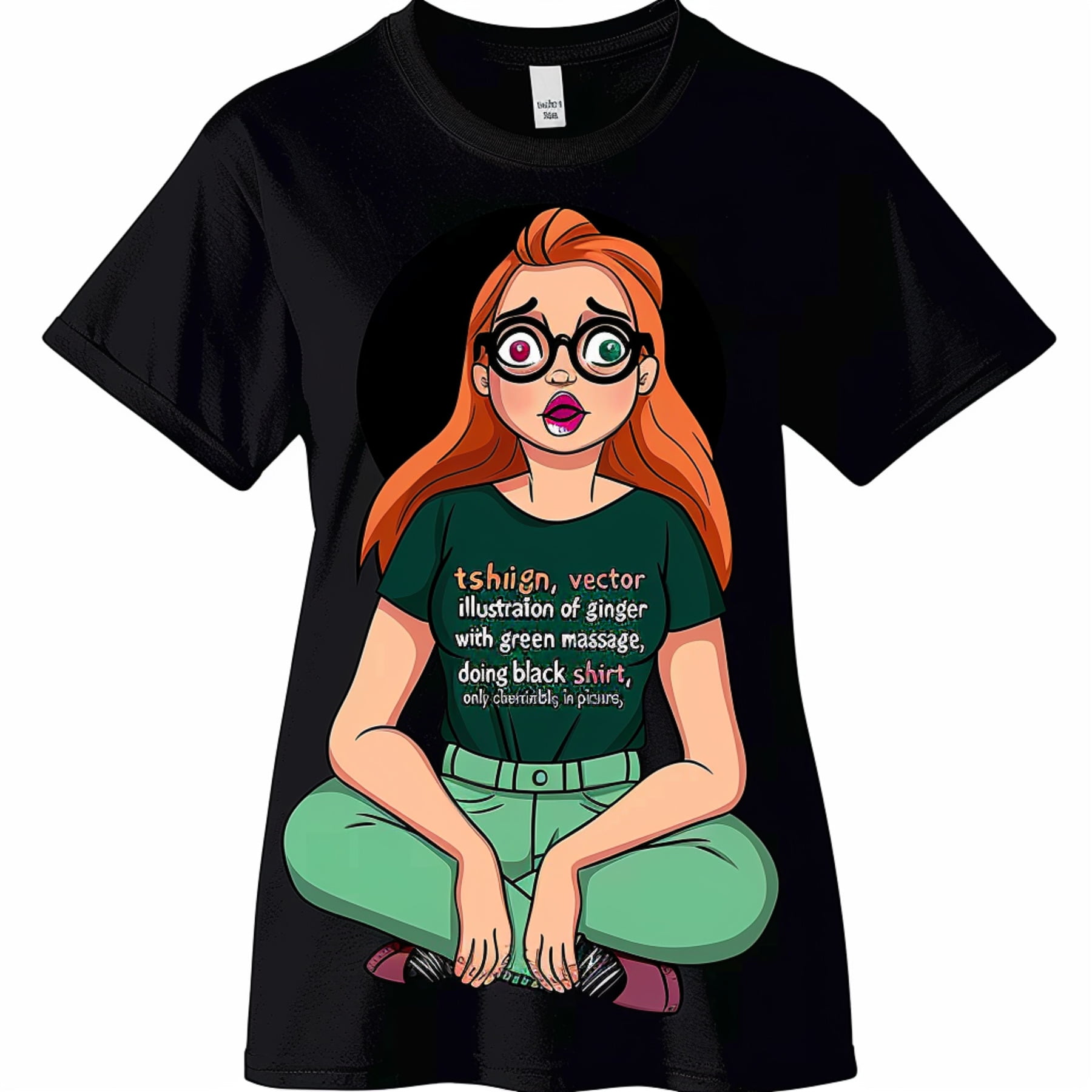 Stand out in style with our exclusive black tshirt featuring a vibrant