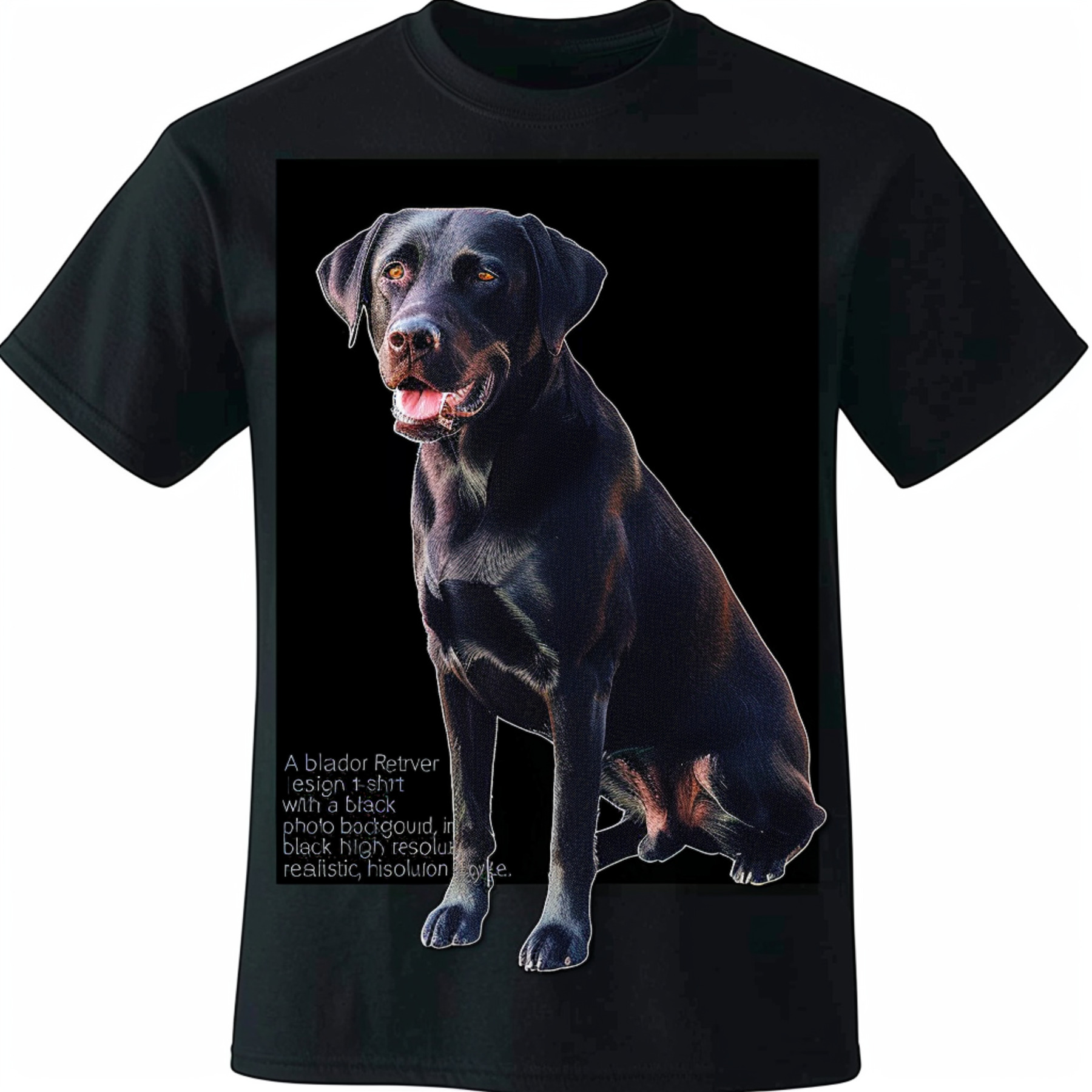 Stand out in style with our stunning Black Labrador Retriever tshirt