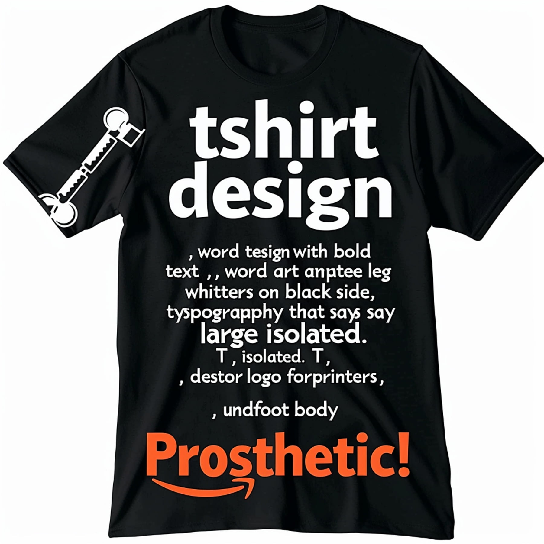 Stand out in style with our unique black tshirt featuring bold