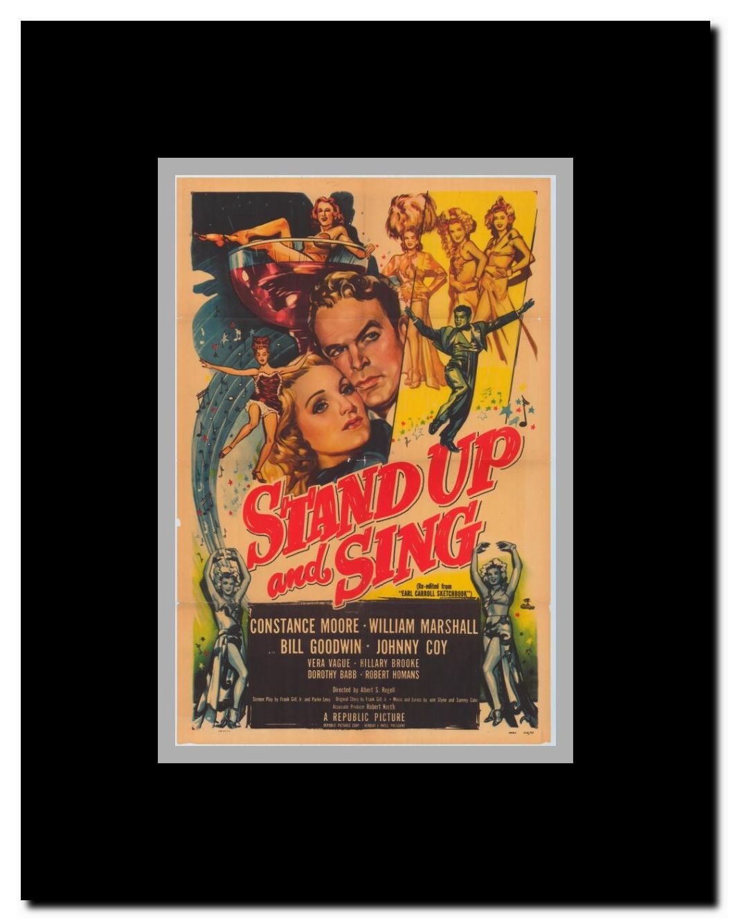 Stand up and Sing Framed Movie Poster