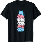 Stand with Pride: Adorable Trans Cat Tee featuring Trans Flag - Perfect for Supporting the Transgender Community!