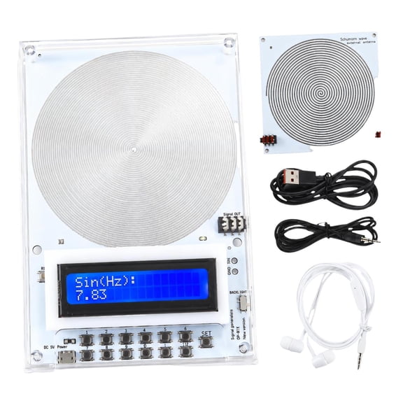 Standalone Adjustable-Frequency Generator with Direct Keypad Control, Sinusoidal and Rectangular Outputs, and No Computer Software Required