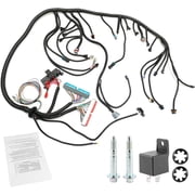 Standalone Wiring Harness, 4L60E DBC, Red/Blue PCM, Compatible with 1997-2006 GM LS1 Vortec Engine 4.8 5.3 6.0 L, LS Swap Engine Harness, Stand Alone Wire Harness, Drive by Cable Throttle Body
