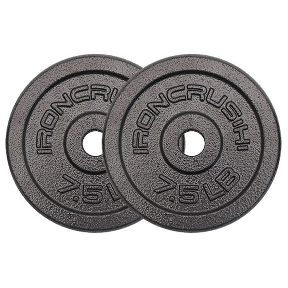 Standard 1 inch Cast Iron Weight plates - Superior Hammertone Finish, Wider Range 1.25-50 lbs Weights. Ideal for Dumbbell Handles, 1in Barbells, Adjustable Kettlebell Handles - Sold in Pairs