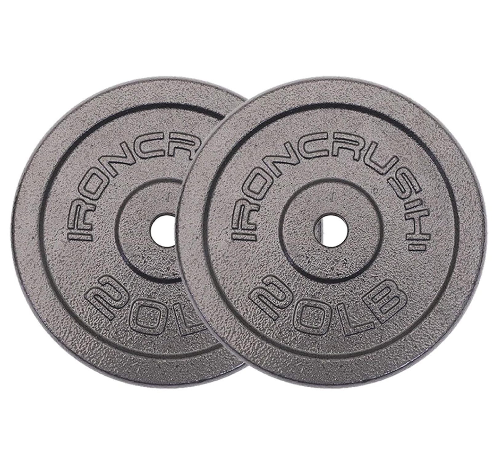 Standard 1 inch Cast Iron Weight plates - Superior Hammertone Finish ...