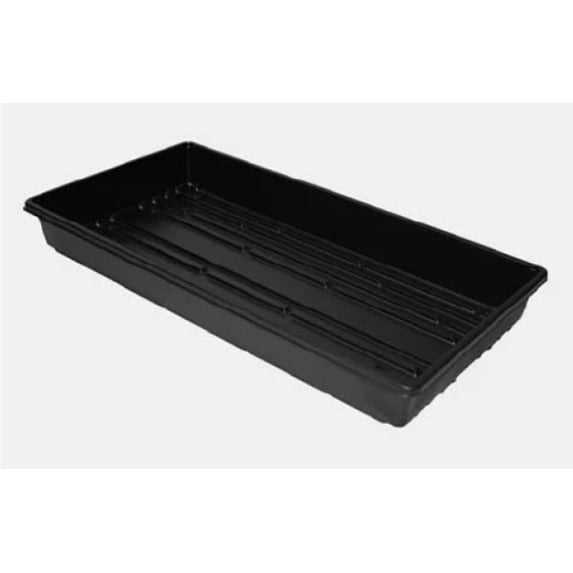 Standard 1020 HW Greenhouse Multi-Use Flat Tray (No Holes) - 21.44"x 10.94"x 2.44" - 50 Pack by T.O. Plastics