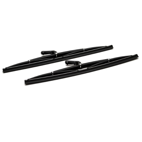Standard 11 5/8 Inch Black Aluminum Boat Windshield Wiper Blades (Pair)