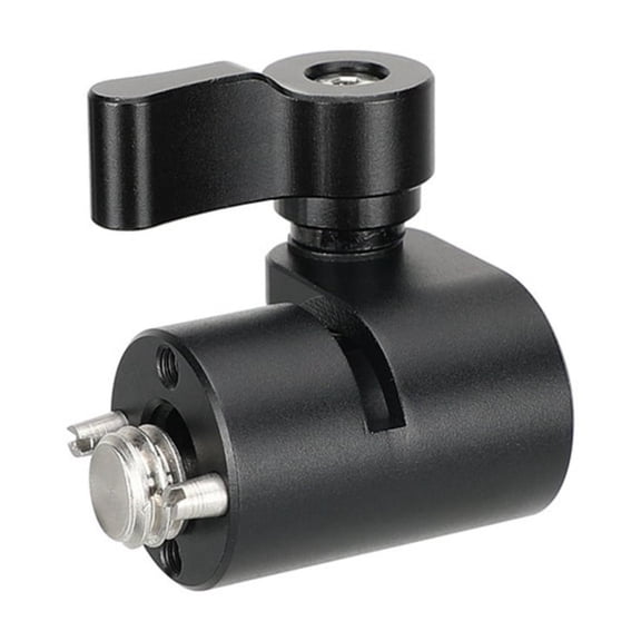 Standard 15mm Single Rod Clamp Adapter With 3/8inch 16 Mounting Screw For Monitors/Microphone/Flash/Video Light Mounting