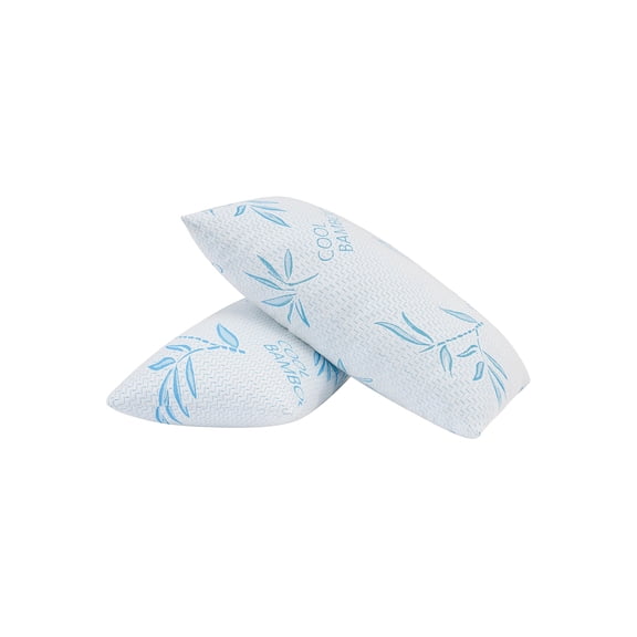 Standard 2 Pack Rayon Derived Bed Pillow, Sleeping & Rest Use