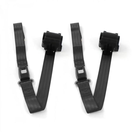 Standard 2 Point Black Retractable Bucket Seat Belt Kit for 1973-1991 Chevy FS Blazer - 2 Belts