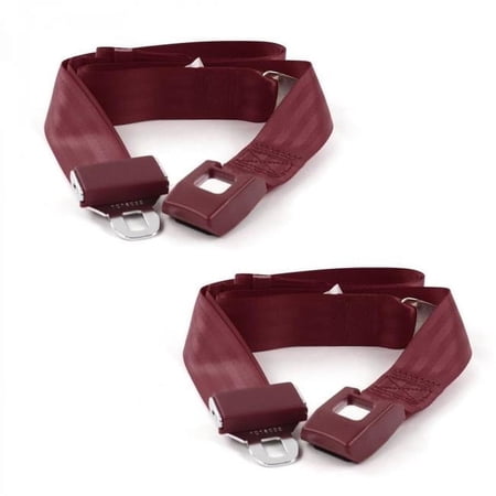 Standard 2 Point Burgundy Lap Bucket Seat Belt Kit for 1953-1962 Chevy Corvette - 2 Belts