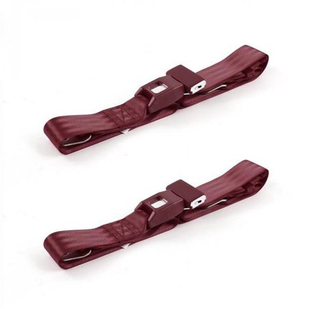 Standard 2 Point Burgundy Lap Bucket Seat Belt Kit for 1958-1988 AMC - 2 Belts