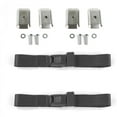 thumbnail image 1 of Standard 2 Point Charcoal Lap Bucket Seat Belt Kit with Bracketry & 2 Belts for 1944-1952 Jeep Willys, 1 of 1