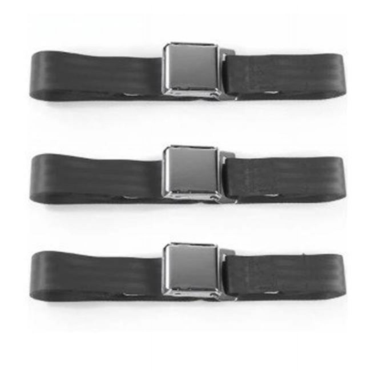 Standard 2 Point Charcoal Retractable Bucket Seat Belt Kit with