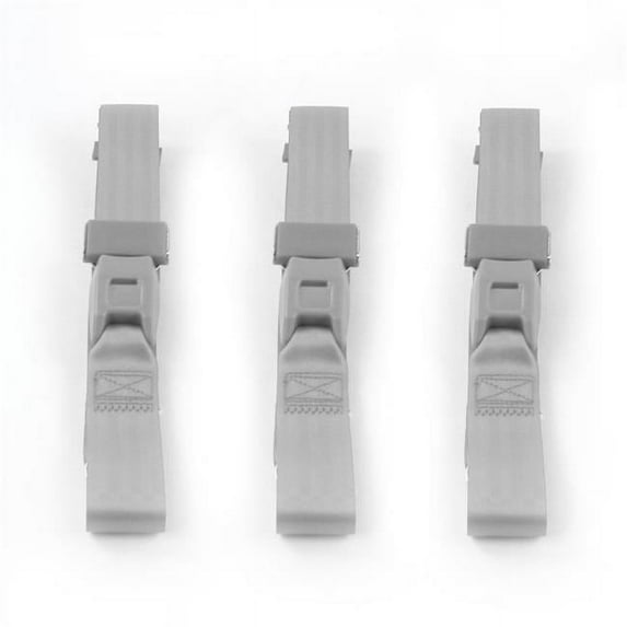 Standard 2 Point Gray Lap Bench Seat Belt Kit with 3 Belts for 1968-1974 Chevy Nova