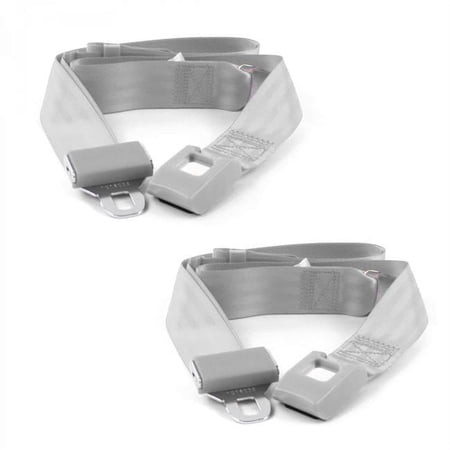 Standard 2 Point Gray Lap Bucket Seat Belt Kit with 2 Belts for 1928-1932 Early Cars