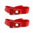 thumbnail image 1 of Standard 2 Point Red Lap Bucket Seat Belt Kit for 1941-1948 Ford - 2 Belts, 1 of 1