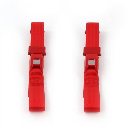 Standard 2 Point Red Lap Bucket Seat Belt Kit with 2 Belts for 1984-2001 Jeep Cherokee
