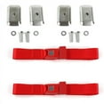 thumbnail image 1 of Standard 2 Point Red Lap Bucket Seat Belt Kit with Bracketry & 2 Belts for 1980-1996 Ford Bronco, 1 of 1