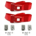 thumbnail image 1 of Standard 2 Point Red Lap Bucket Seat Belt Kit with Bracketry for Camaro 1967-1969 - 2 Belts, 1 of 1