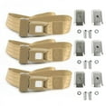 thumbnail image 1 of Standard 2 Point Tan Lap Bench Seat Belt Kit with Bracketry for 1967-1970 Ford Mustang - 3 Belts, 1 of 1