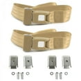 thumbnail image 1 of Standard 2 Point Tan Lap Bucket Seat Belt Kit with Bracketry for Chevy Impala 1959-1960 - 2 Belts, 1 of 1