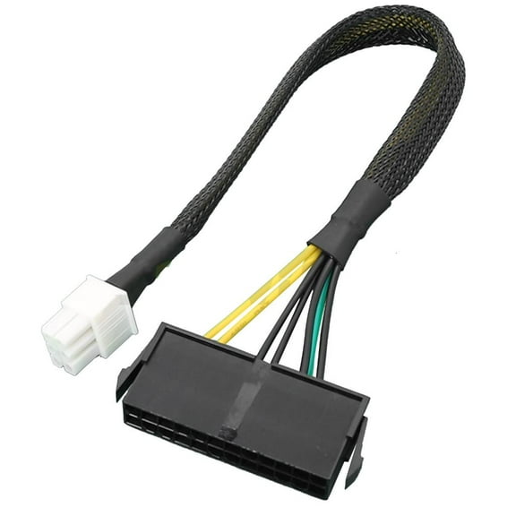 Standard 24 Pin Female to 6Pin Male Computer Power Cable ATX Mainboard Cord