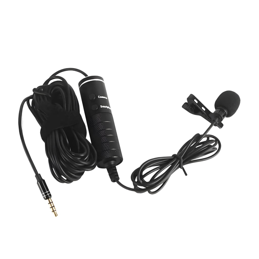 Standard 3.5mm Plug Clip On Microphone Ideal For Reporters Hosts And Media Creators