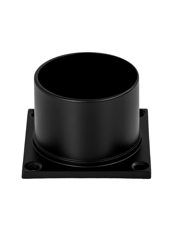 Aluminum Outdoor Pier Base with Black Finish, Post-Top Light Mount, 3 in. Fitter