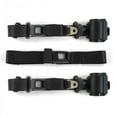 thumbnail image 1 of Standard 3 Point Black Retractable Bench Seat Belt Kit for 1900-1927 Early Cars - 3 Belts, 1 of 1