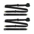 thumbnail image 1 of Standard 3 Point Black Retractable Bucket Seat Belt Kit with Bracketry & 2 Belts for VW Type 3 Squareback, 1 of 1