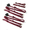 thumbnail image 1 of Standard 3 Point Burgundy Retractable Bench Seat Belt Kit for Early Cars 1900-1927 - 3 Belts, 1 of 1
